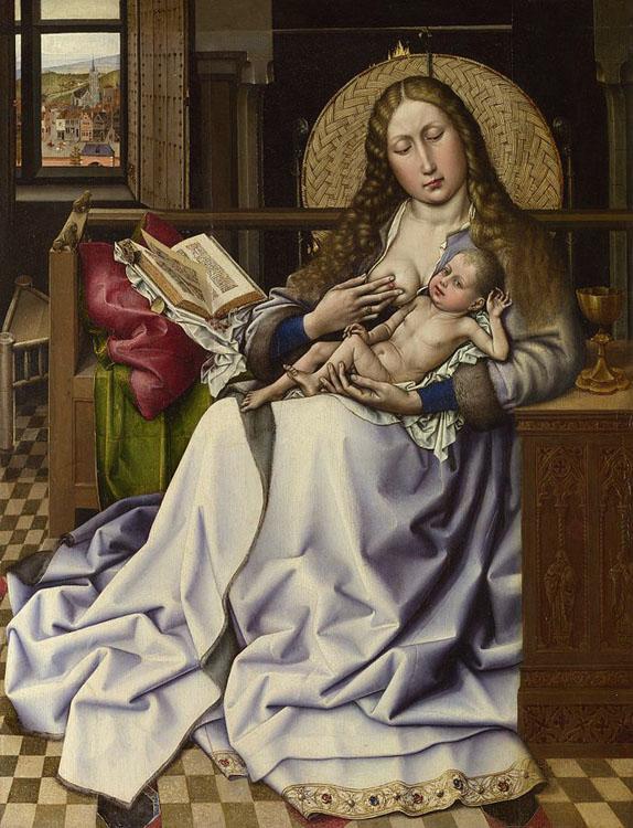 Robert Campin The Virgin and Child before a Fire-screen (nn03) oil painting image